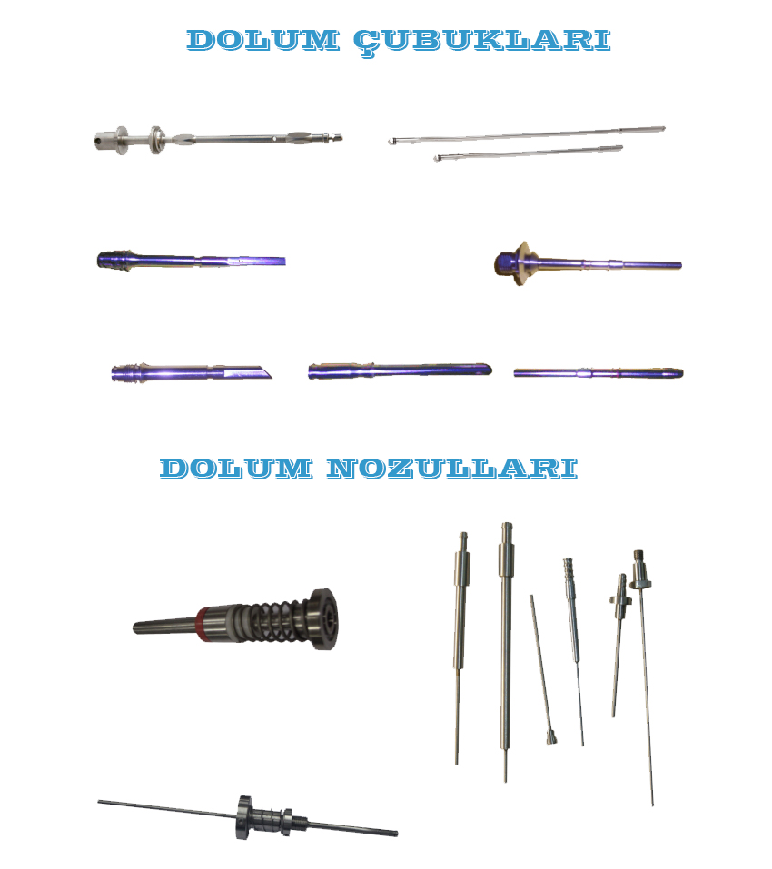 Dolum Çubukları, Dolum Nozulları, Şişe dolum nozulları, Dolum Çubuğu, Dolum Ventilleri, Şişe Dolum Çubuğu, Şişe Dolum Nozulları