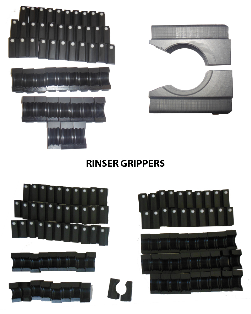 Rinser Gripper Rinser Şişe Çalkalama Makinası Şişe Tutucu plastik