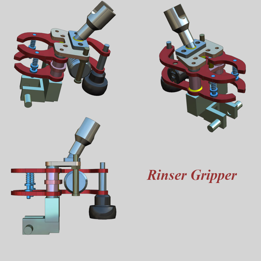 Rinser Gripper, Şişe Çalkalama Makinası Komple Şişe tutucu Gripper, Çalkalama Şişe Tutucu, Rinser Şişe Tutucu, Rinser Şişe Gripper