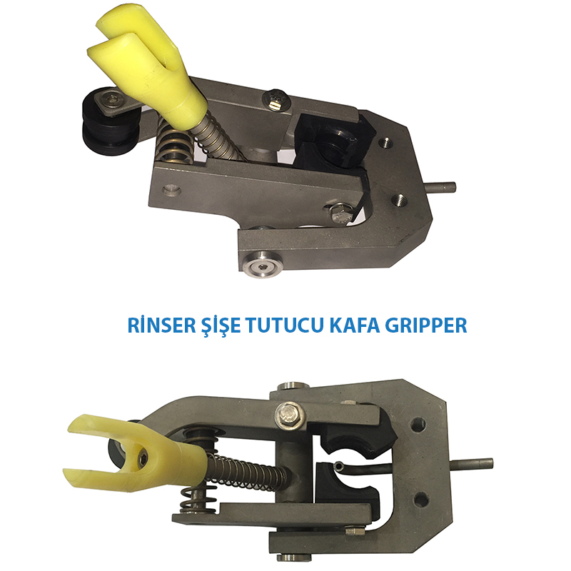 Rinser Şişe Tutucu Kafa Boğaz Gripper Şişe Çalkalama Makinası şişe tutucu gripper kafa