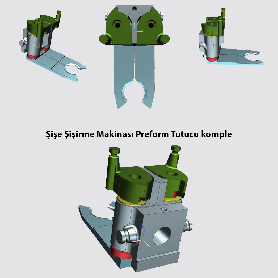 Şişe Şişirme Makinası Preform Tutucu Kafa, Komple Gripper, Şişe Şişirme Makinası Gripper, Şişirme Şişe Tutucu Gripper